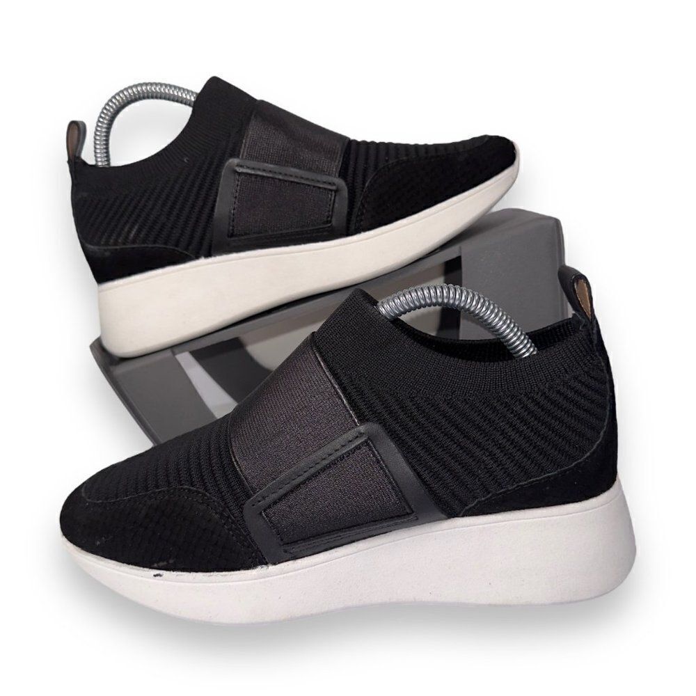 Antonio‎ Melani Lowiss Knit Fashion Sneakers Black / White Women's 5.5
